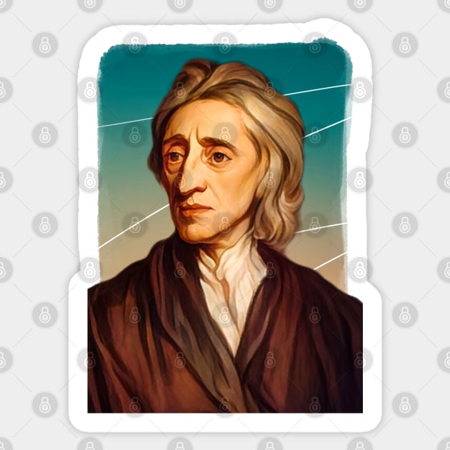 English Philosopher John Locke illustration Sticker by Litstoy 